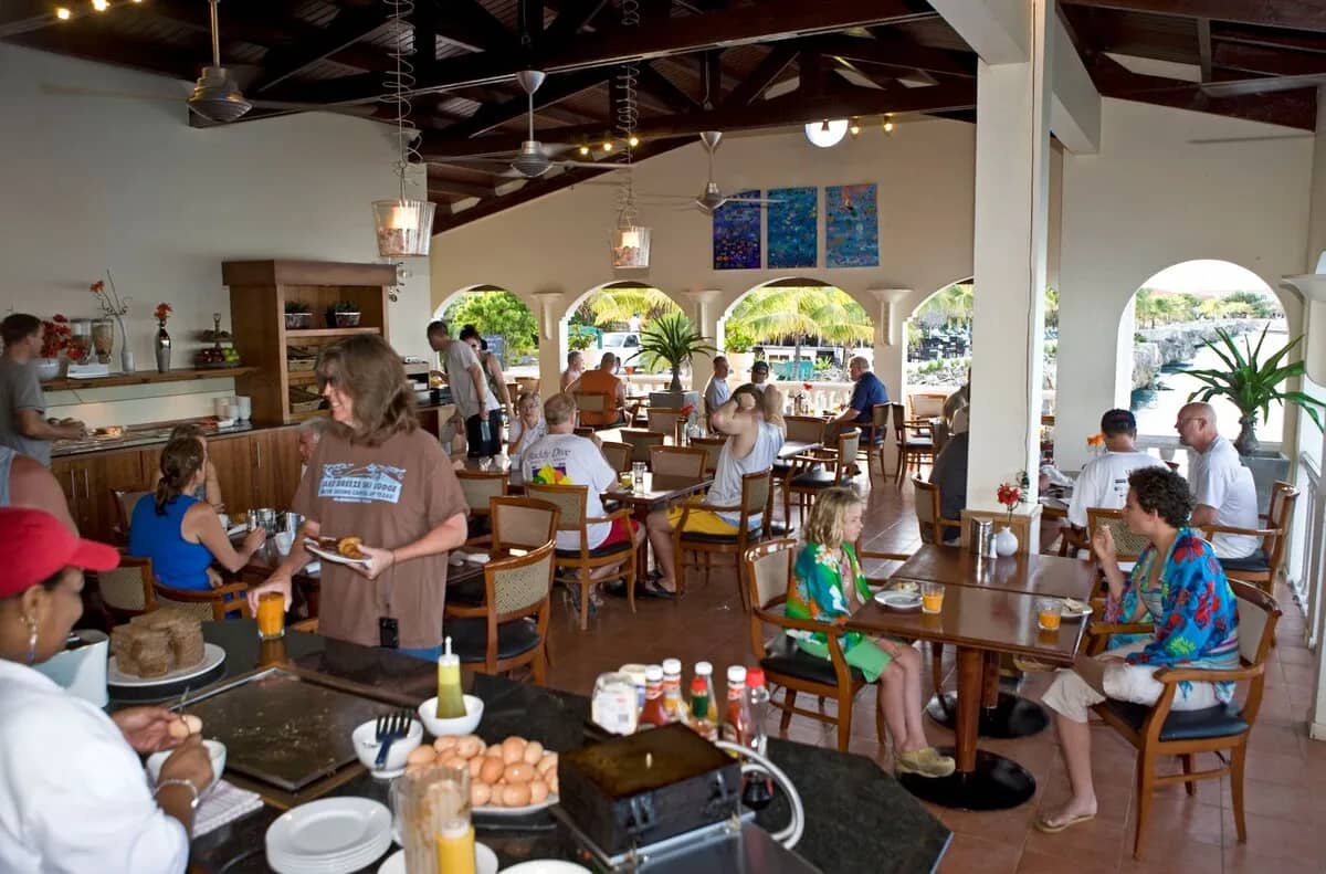 Breakfast at Buddy Dive Resort Breakfast at Buddy Dive Resort