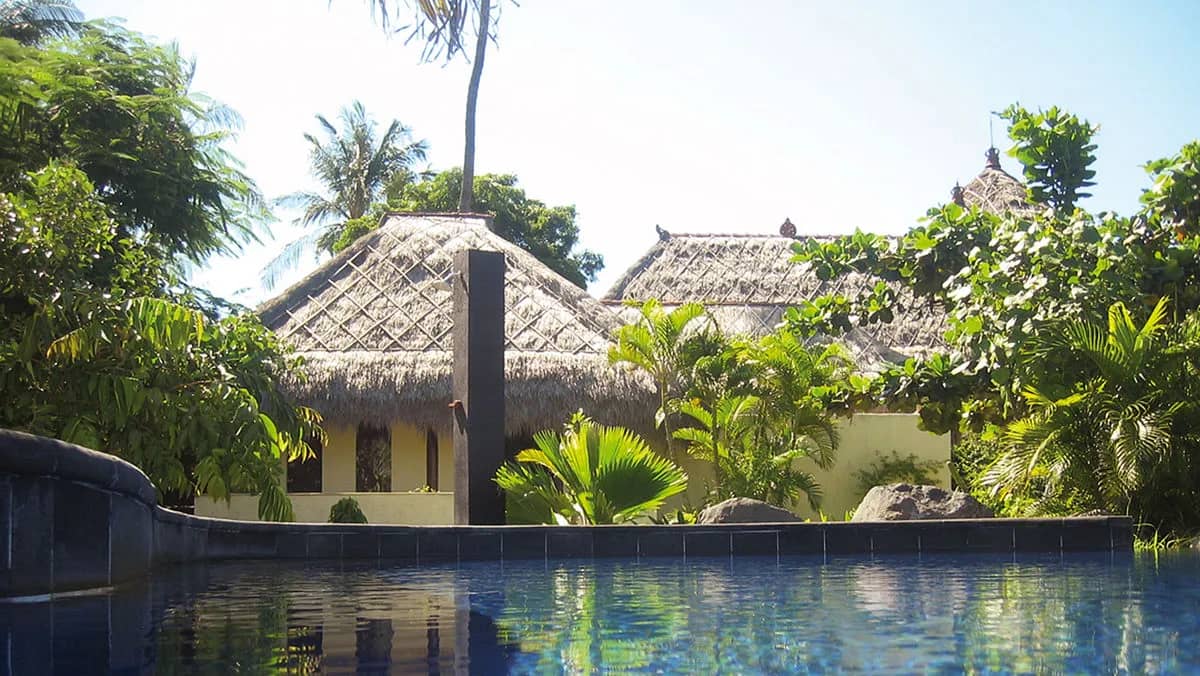 The pool in front of the Single Bungalow The pool in front of the Single Bungalow
