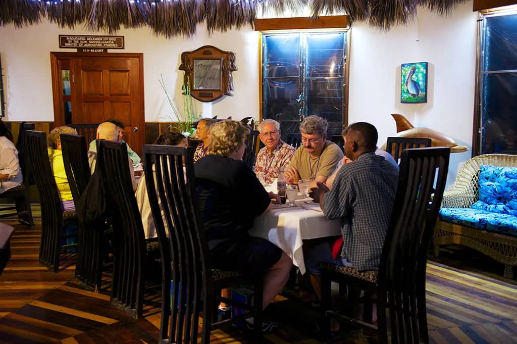 Guests having a great dinner Guests having a great dinner