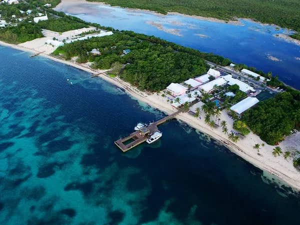 Aerial view of Little Cayman Beach Resort Aerial view of Little Cayman Beach Resort