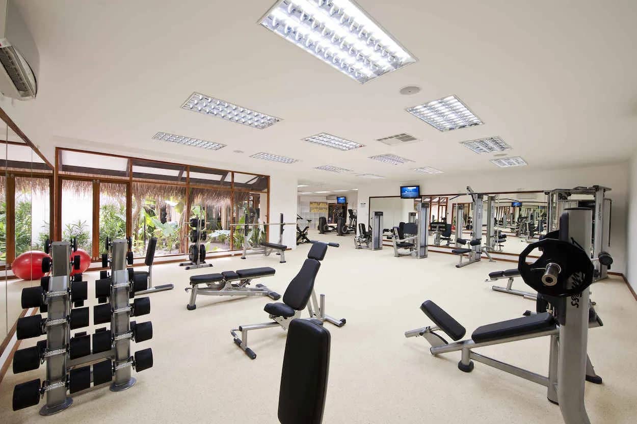 A well-equipped gym at Kuramathi Island Resort Maldives. A well-equipped gym at Kuramathi Island Resort Maldives.
