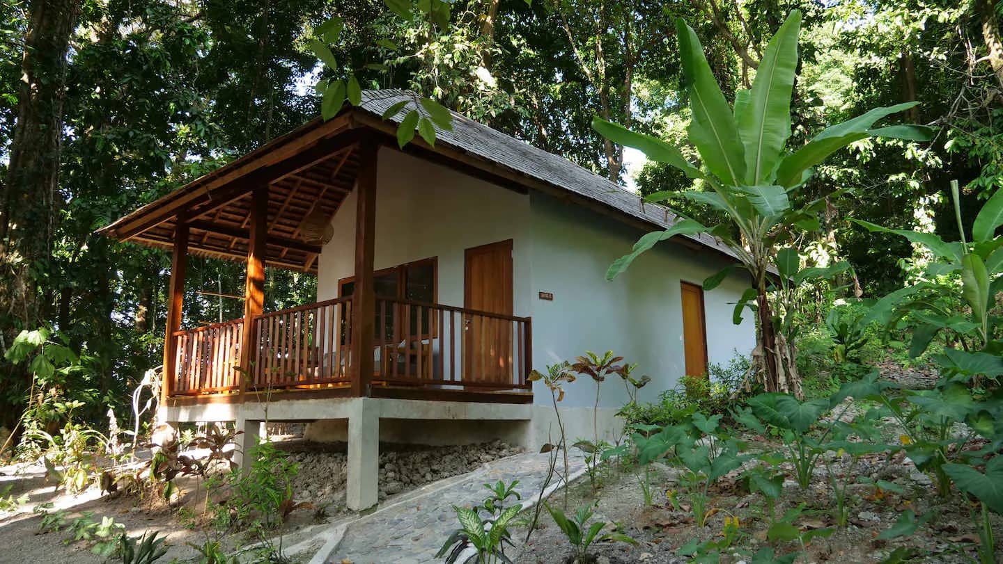 The Deluxe Bungalows atop a hill at Ambon Dive Resort The Deluxe Bungalows atop a hill at Ambon Dive Resort