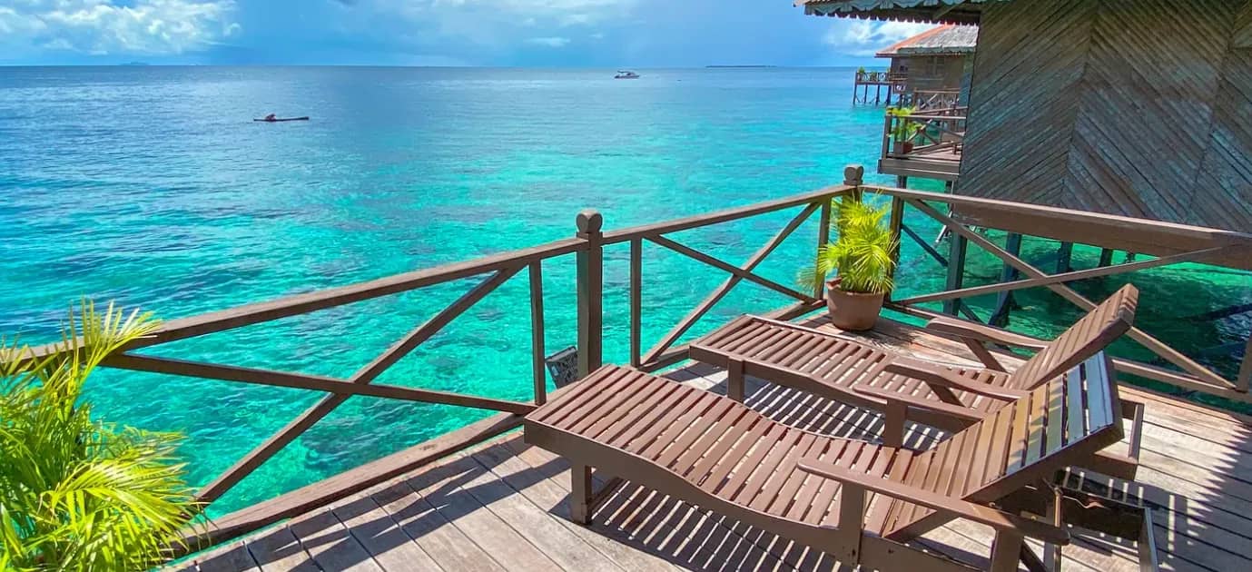 Sipadan Water Village Balcony Sipadan Water Village Balcony