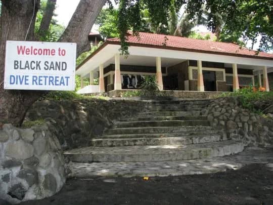 Stairs leading up to the resort Stairs leading up to the resort