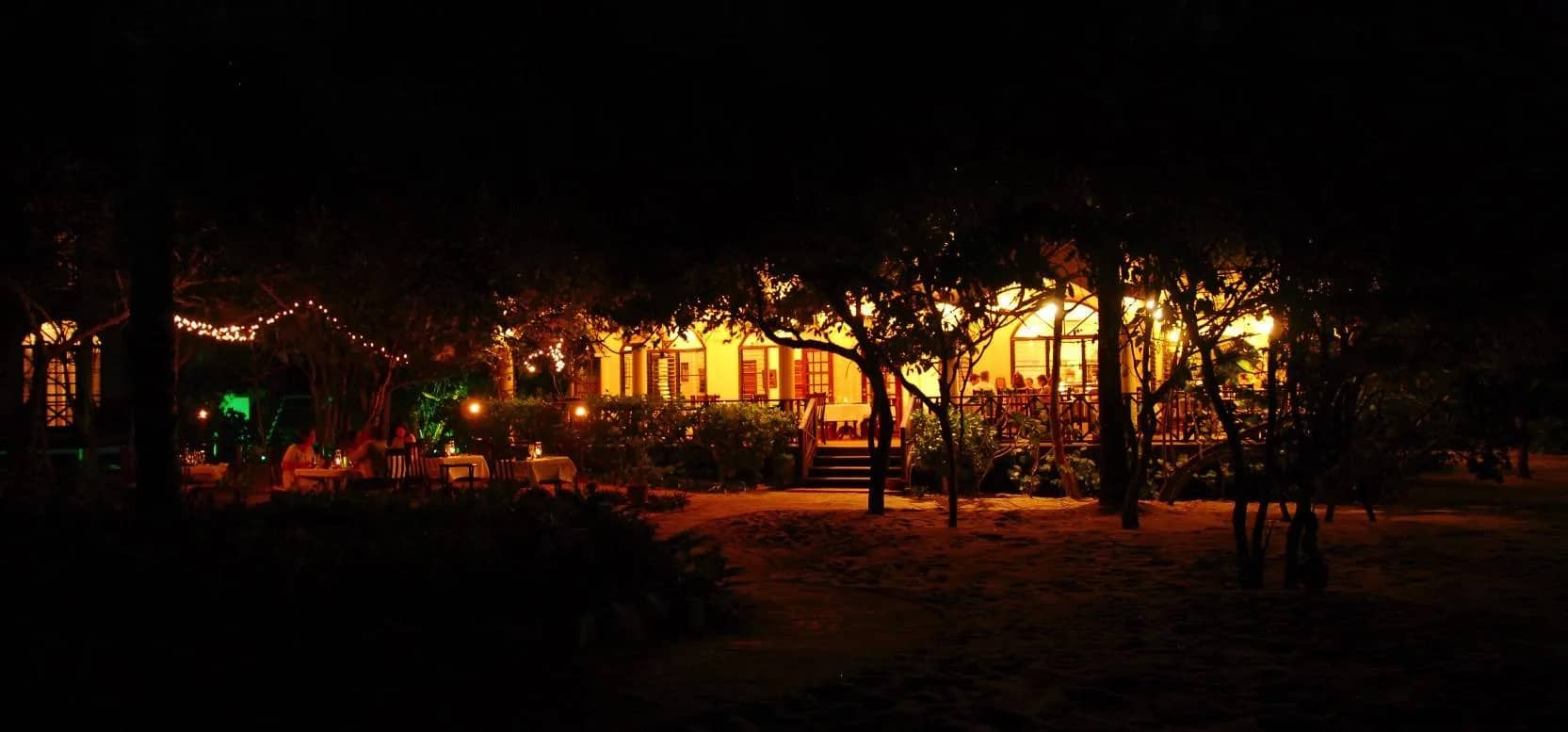 Hamanasi Dive Resort at night Hamanasi Dive Resort at night