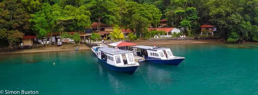 Dive boats at NAD Lembeh Dive boats at NAD Lembeh