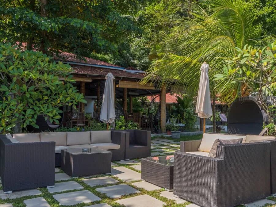 Outdoor lounging at NAD Lembeh Outdoor lounging at NAD Lembeh