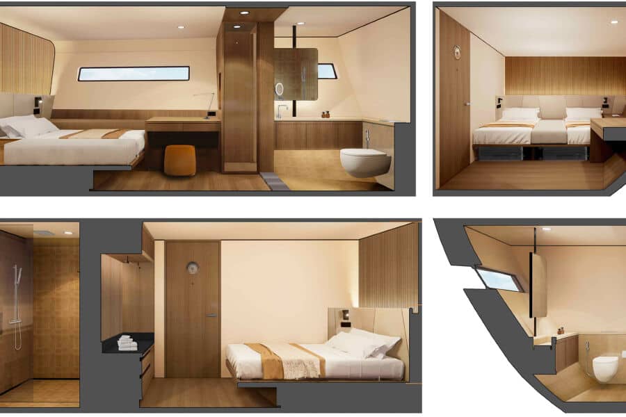 Double/Twin Single Beds Lower Deck - image Double/Twin Single Beds Lower Deck - image